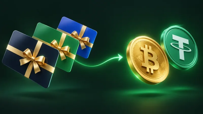 Cómo cambiar tarjetas de regalo por criptomonedas online