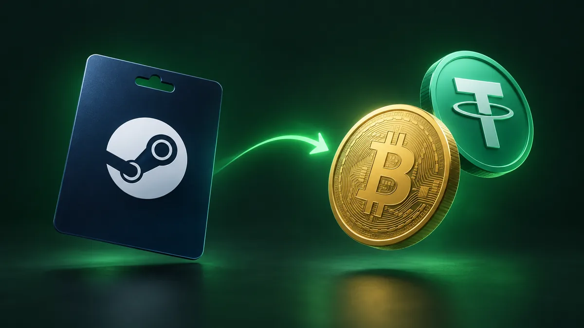 How to Sell Steam Gift Cards for Crypto Online